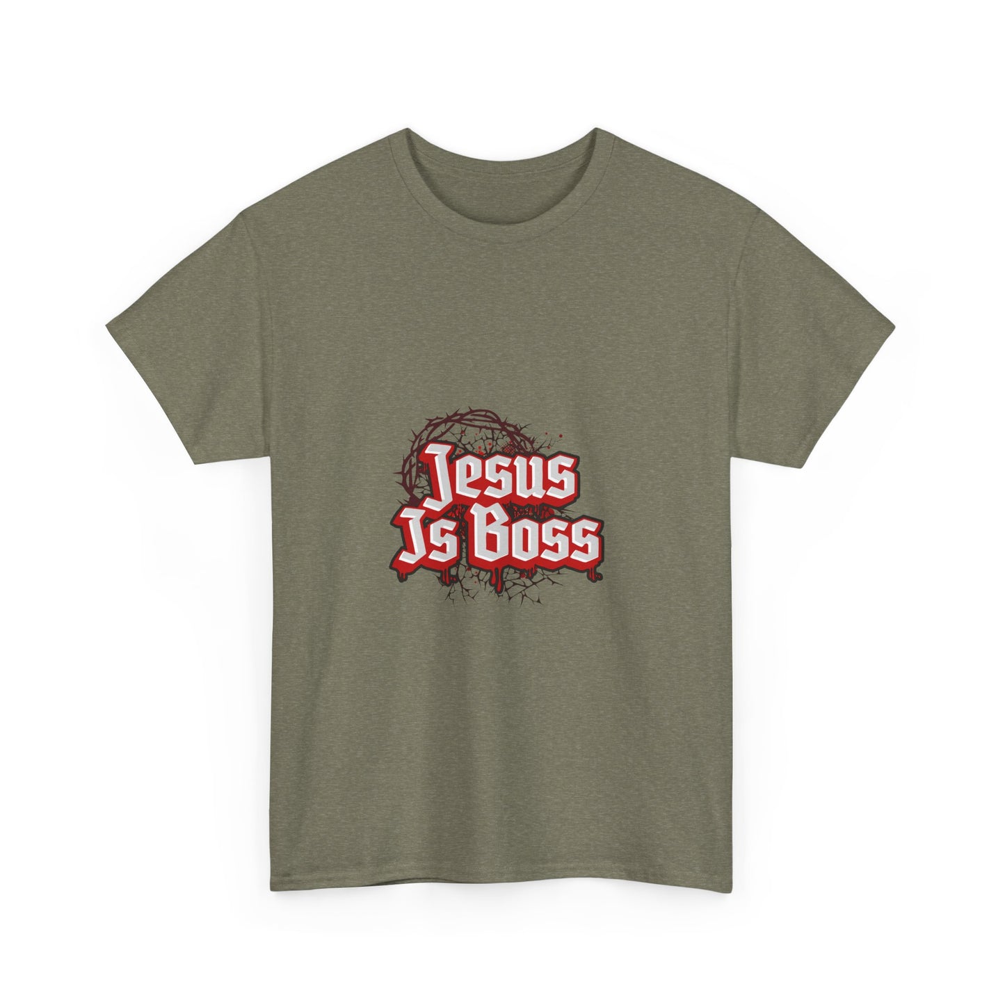 Jesus Is Boss Unisex Heavy Cotton Tee