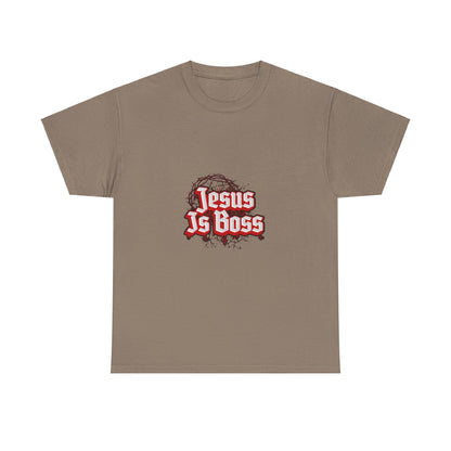 Jesus Is Boss Unisex Heavy Cotton Tee