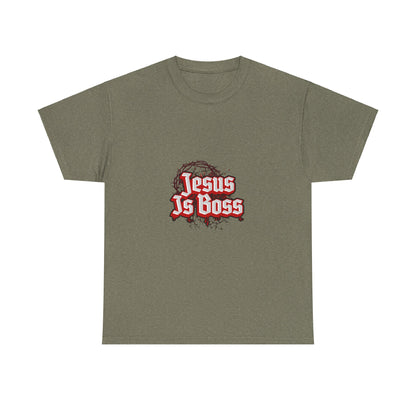 Jesus Is Boss Unisex Heavy Cotton Tee