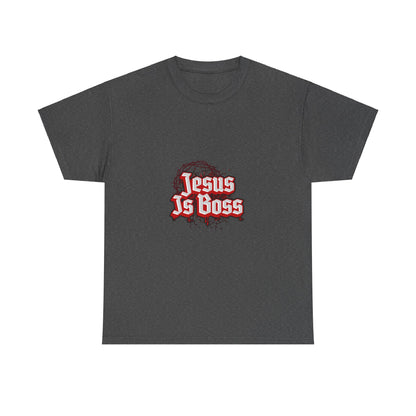 Jesus Is Boss Unisex Heavy Cotton Tee