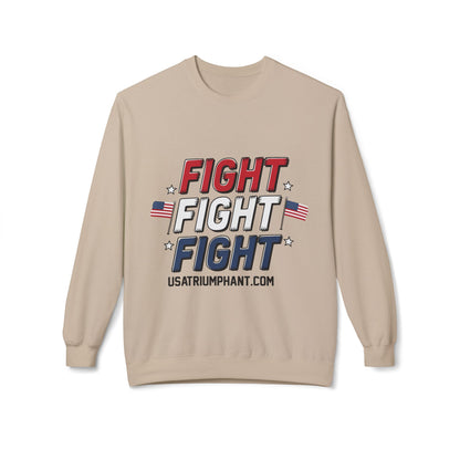 FIGHT FIGHT FIGHT Support Trump Unisex Sweatshirt