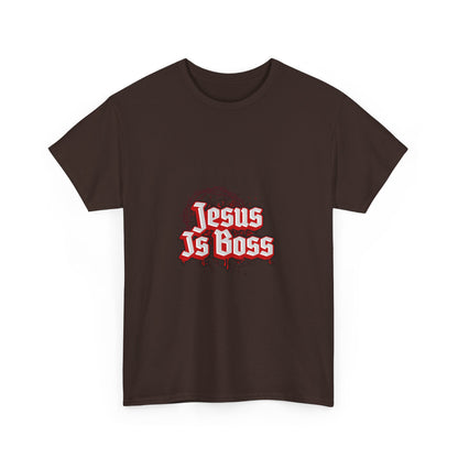 Jesus Is Boss Unisex Heavy Cotton Tee