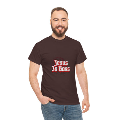 Jesus Is Boss Unisex Heavy Cotton Tee